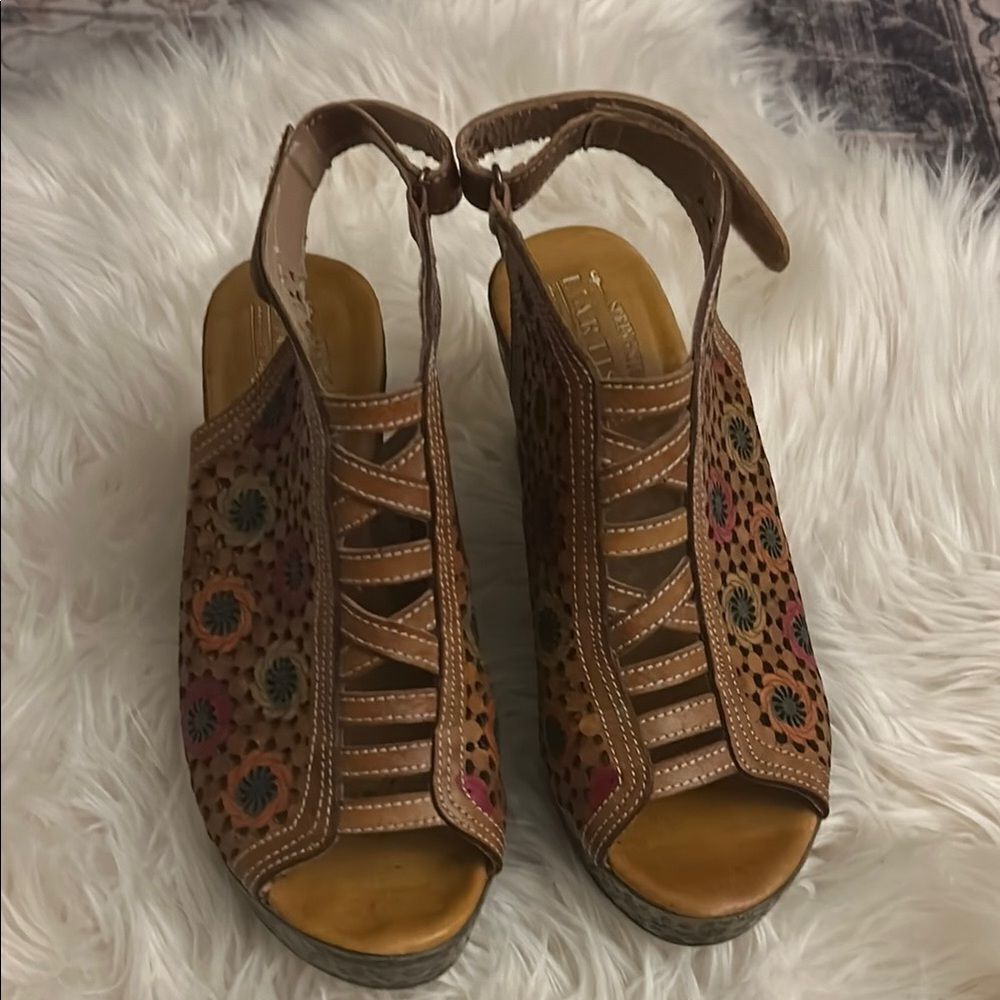 Spring Step l’artiste leather sandals size 39